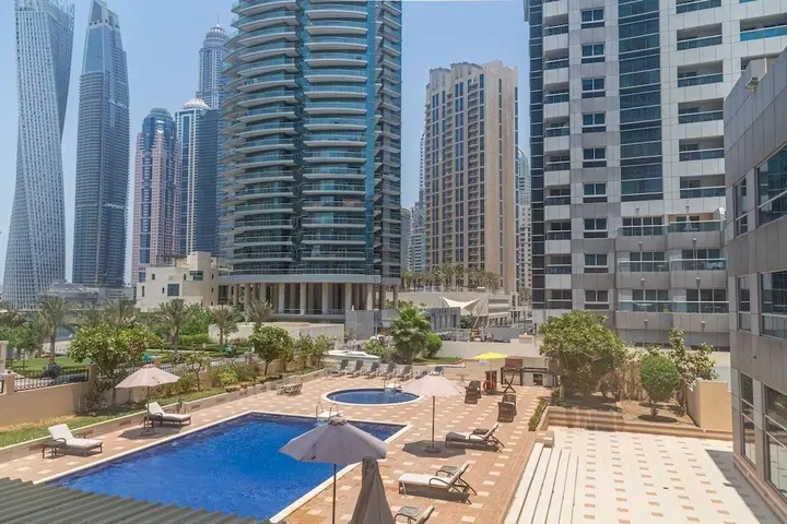 Дубай: Minutes From Beach! Bright 1BR in Dubai Marina!