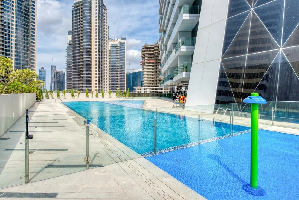 Дубай: Luxury Studio w Burj Khalifa Vw in Business Bay