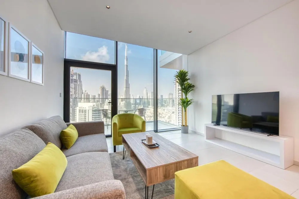 Дубай: Luxury Apt W Burj Khalifa Vw Dubai Canal Access