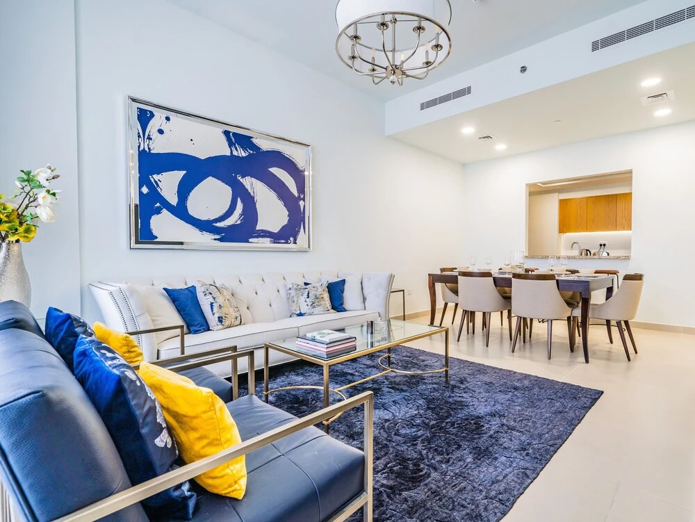 Дубай: Monty - Incredible Burj Khalifa View From this Vibrant Apt