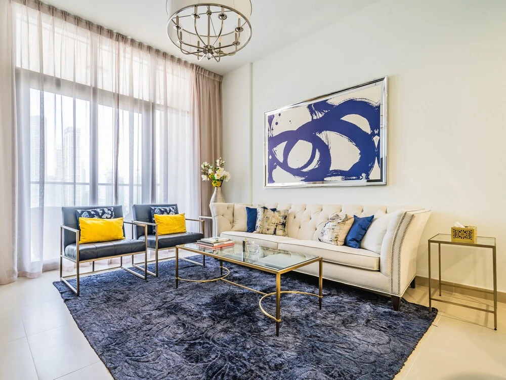 Дубай: Monty - Incredible Burj Khalifa View From this Vibrant Apt