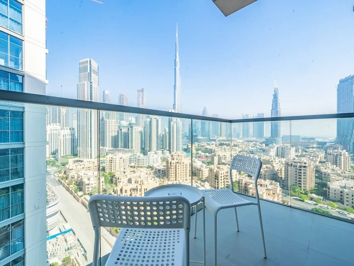 Дубай: Glamorous Apt With Balcony Facing Burj Khalifa