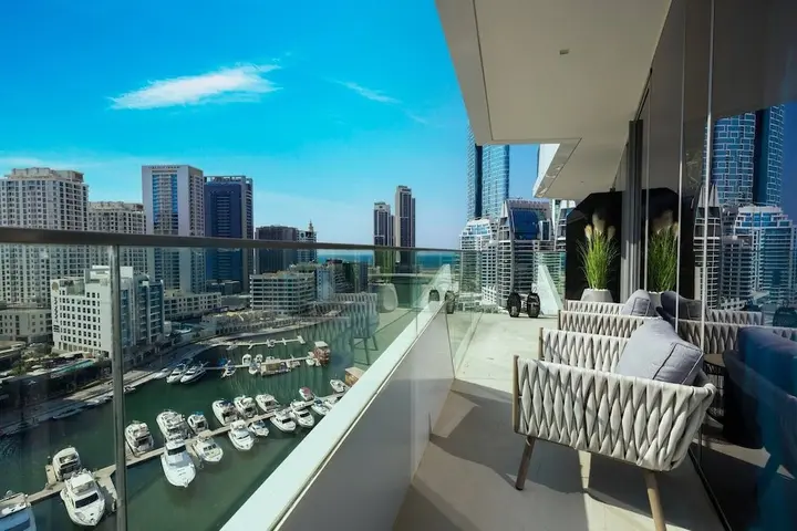 Дубай: Brand New Apt Modern 1br Amazing Marina Views