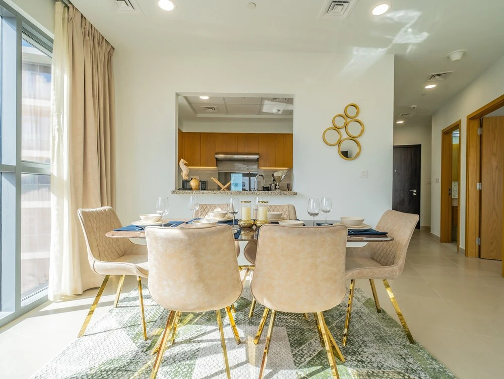 Дубай: Glamorous Apartment Facing Burj Khalifa