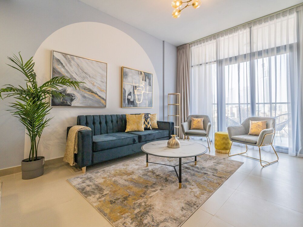 Дубай: Monty - Super Chic Apartment With Views on Burj Khalifa