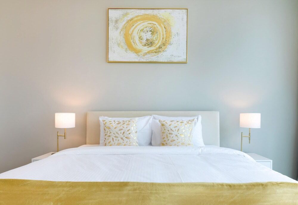 Дубай: High-floor Trendy Apt w Marina Palm Ocean Vws