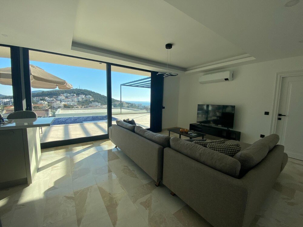 Калкан: Spacious Villa With Sea View and Pool in Kalkan