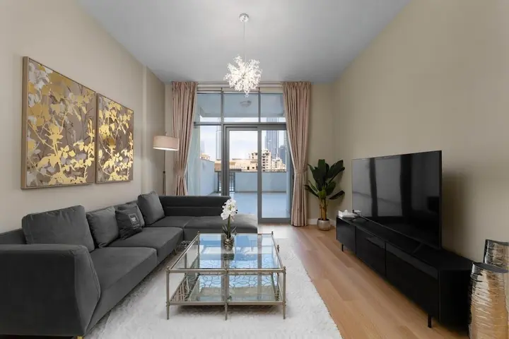 Дубай: Classy Apt w Terrace Direct Burj Khalifa Views