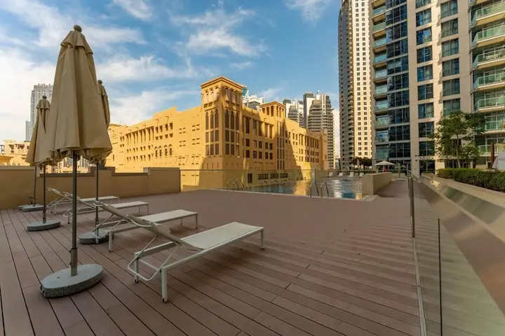 Дубай: Classy Apt w Terrace Direct Burj Khalifa Views