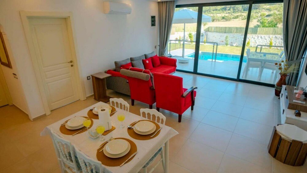 Сарыбелен: Great Villa With Private Pool And Jacuzzi In Kas