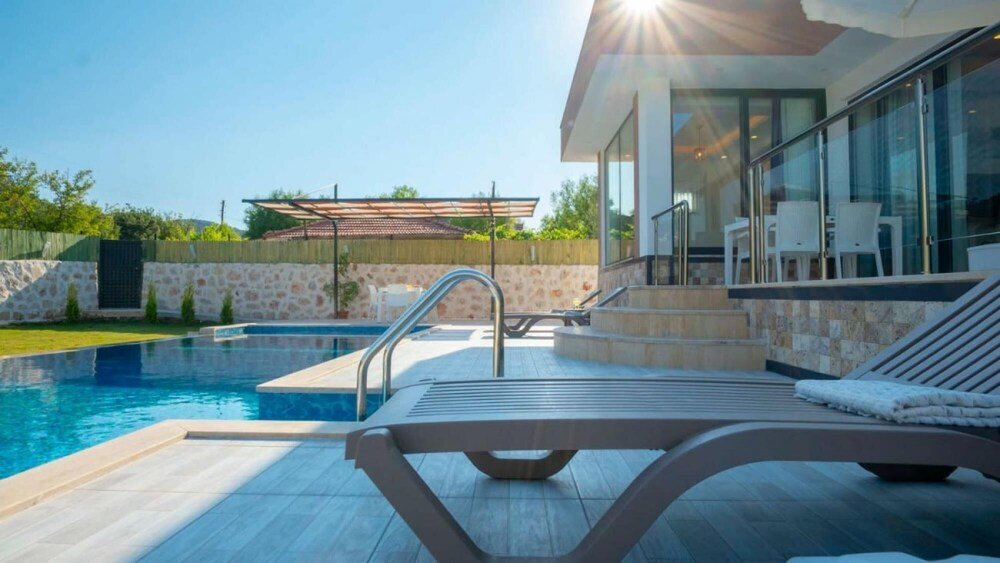 Сарыбелен: Great Villa With Private Pool And Jacuzzi In Kas