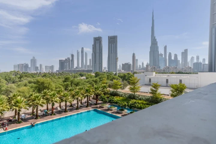 Дубай: Апартаменты Chic DIFC Studio | Burj Khalifa View | Pool, Gym