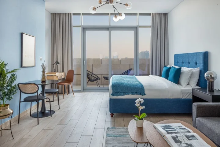 Дубай: Апартаменты Large DIFC Studio Burj Khalifa View | Burj Daman