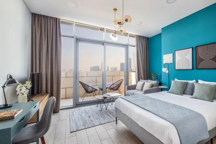 Дубай: Апартаменты Stylish Studio DIFC | Burj Khalifa View Balcony