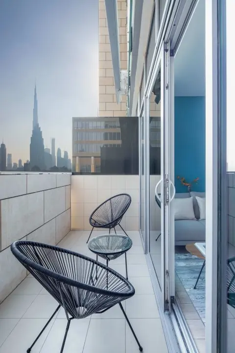 Дубай: Апартаменты Stylish Studio DIFC | Burj Khalifa View Balcony