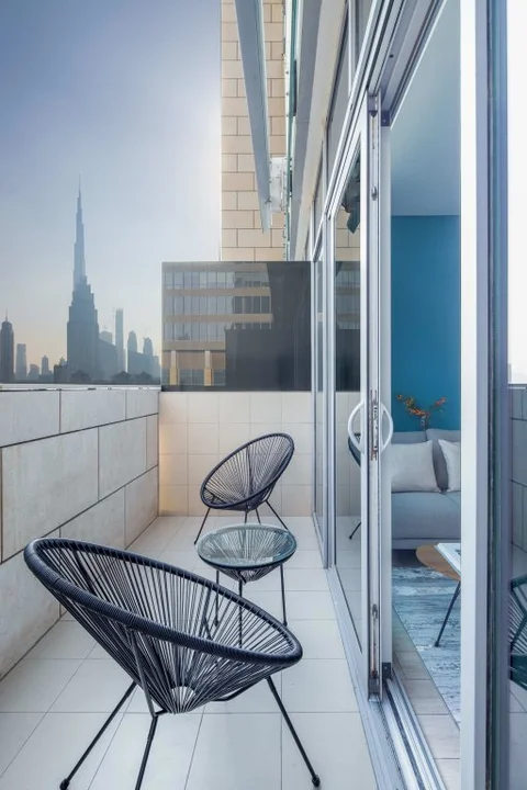 Дубай: Апартаменты Stylish Studio DIFC | Burj Khalifa View Balcony