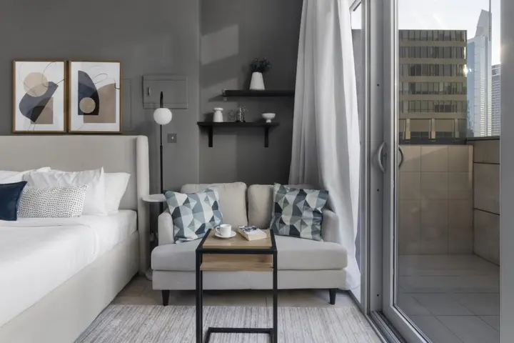 Дубай: Апартаменты Stylish DIFC Studio with Balcony | Pool, Gym