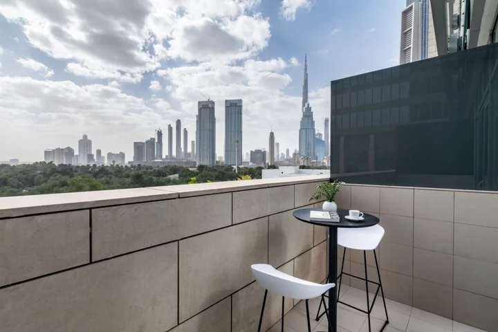 Дубай: Апартаменты Stylish DIFC Studio | Burj Khalifa View Balcony