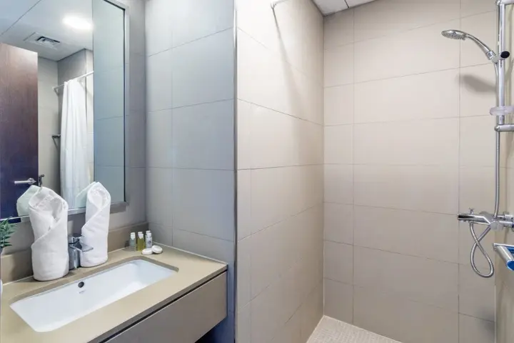 Дубай: Апартаменты Cozy Studio DIFC | Burj Khalifa View from Balcony