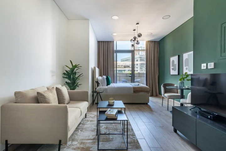 Дубай: Апартаменты Fully Furnished Studio | Balcony over DIFC