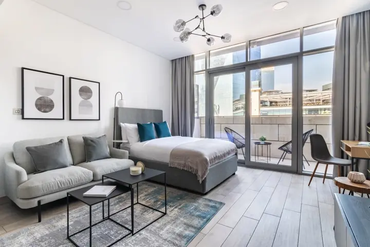 Дубай: Апартаменты Modern central studio in DIFC | Iconic Tower