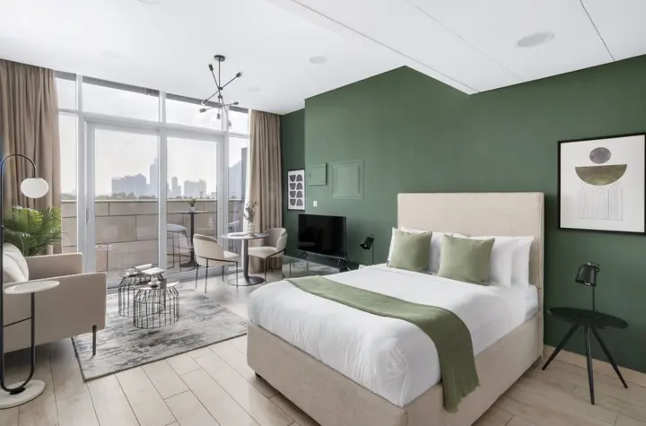 Дубай: Апартаменты Modern DIFC Studio | Burj Khalifa View Balcony