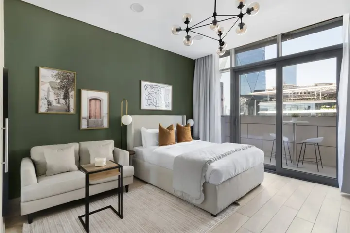 Дубай: Апартаменты Stylish Studio in DIFC | Balcony with Great View