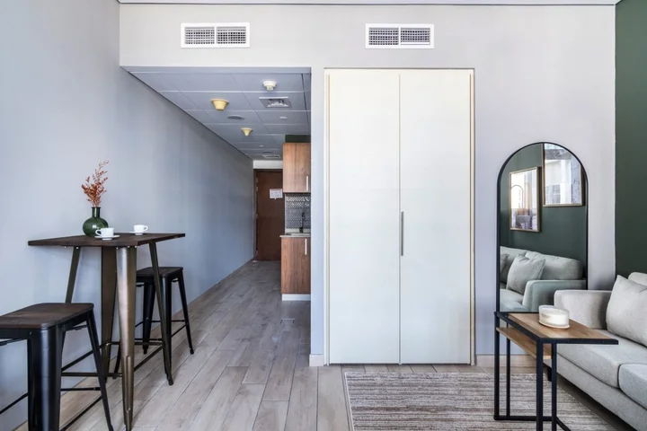 Дубай: Апартаменты Stylish Studio in DIFC | Balcony with Great View