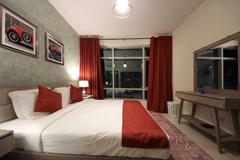 Дубай: Vacation Bay - Loft West Tower - Boulevard View
