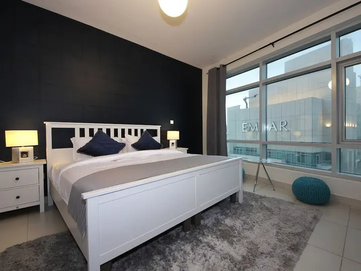 Дубай: Vacation Bay - Loft West Tower - Boulevard View