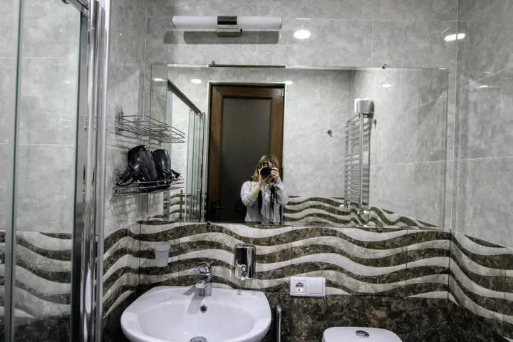 Гудаури: Big Studio Tre in front of lift