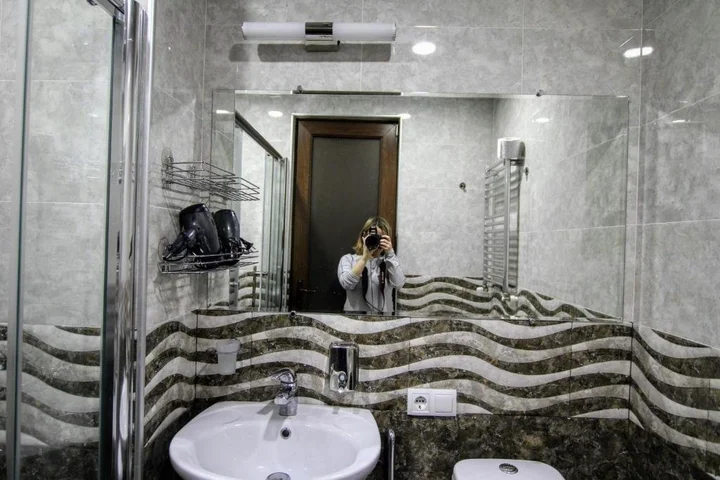 Гудаури: Big Studio Tre in front of lift