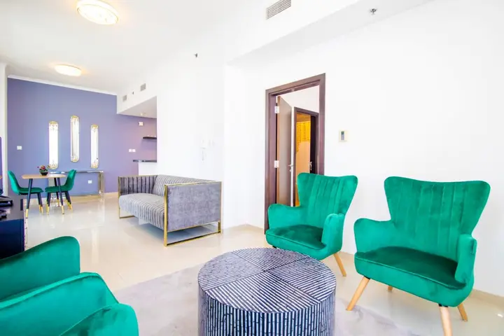 Дубай: Апартаменты Modern Sea View 1Bedroom Jbr Beach