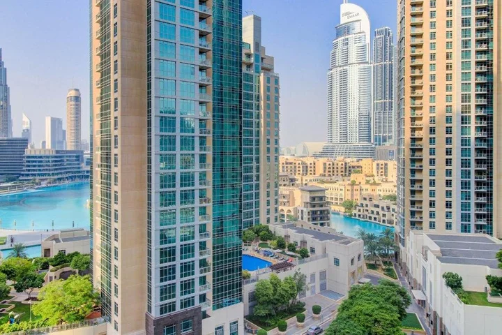 Дубай: Durrani Homes - Luxurious Studio near Dubai Mall with pool view