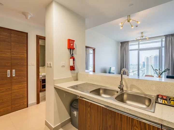 Дубай: Apartments Modern 1BR with Balcony | Dubai Frame View