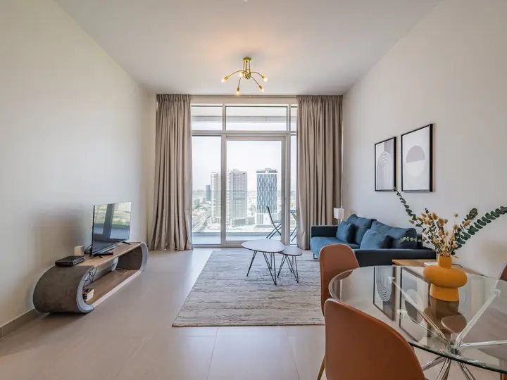 Дубай: Apartments Modern 1BR with Balcony | Dubai Frame View