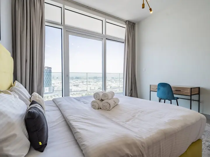 Дубай: Apartments Modern 1BR with Balcony | Dubai Frame View