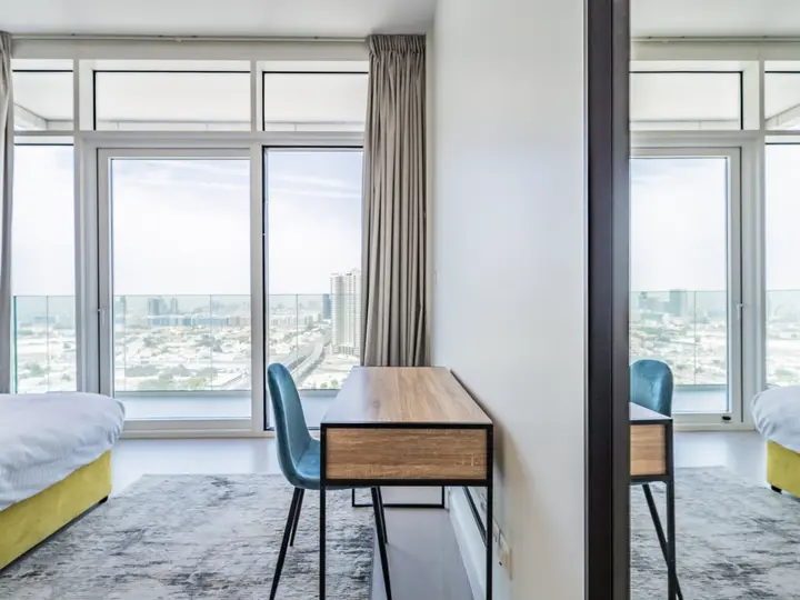 Дубай: Apartments Modern 1BR with Balcony | Dubai Frame View