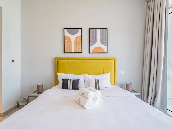 Дубай: Apartments Modern 1BR with Balcony | Dubai Frame View