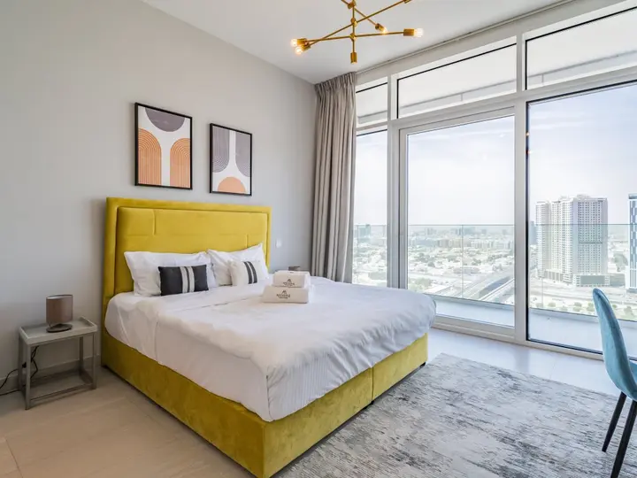 Дубай: Apartments Modern 1BR with Balcony | Dubai Frame View