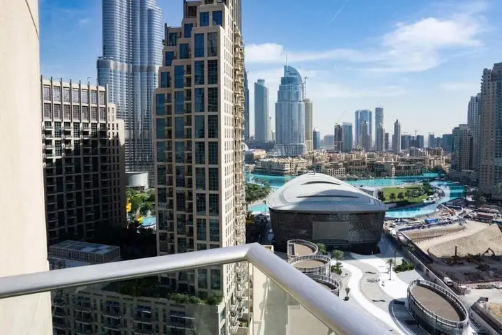 Дубай: Modern Apartment Great View of Burj Khalifa!
