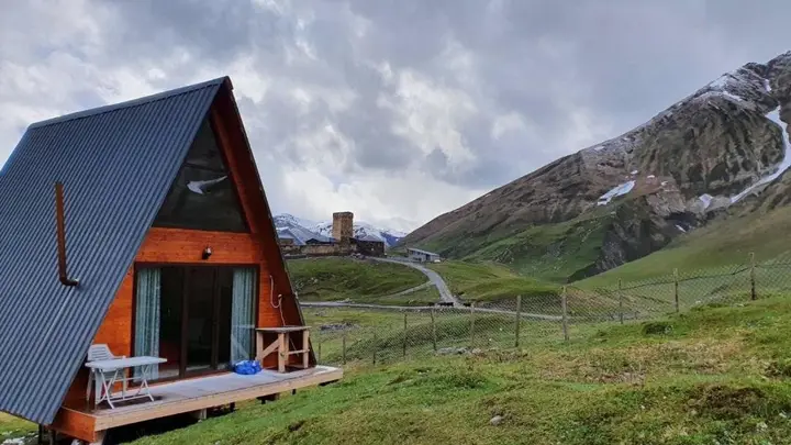 Mountain View A Frame Cabin Ushguli — фото 1