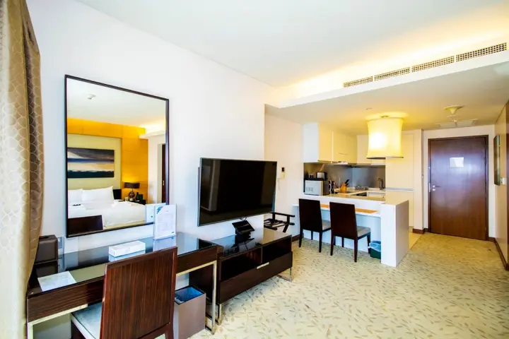 Дубай: Апартаменты Address Dubai Mall Studio Full Burj Khalifa View