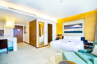 Дубай: Апартаменты Address Dubai Mall Studio Full Burj Khalifa View