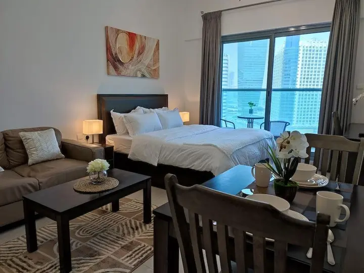 Дубай: Апартаменты SuperHost - Elite Studio With Balcony Overlooking the Canal