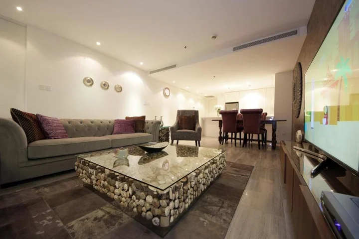 Дубай: Signature Holiday Homes - Luxury 1 Bedroom Apartment D1 Tower Waterfront View