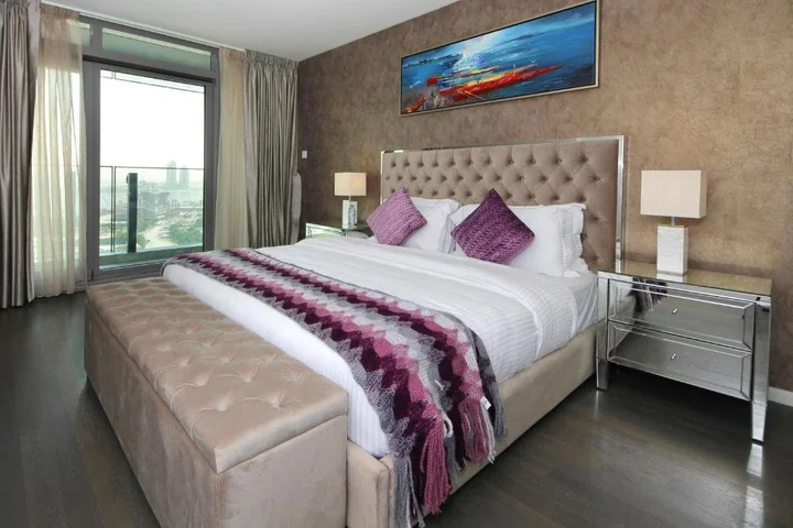 Дубай: Signature Holiday Homes - Luxury 1 Bedroom Apartment D1 Tower Waterfront View