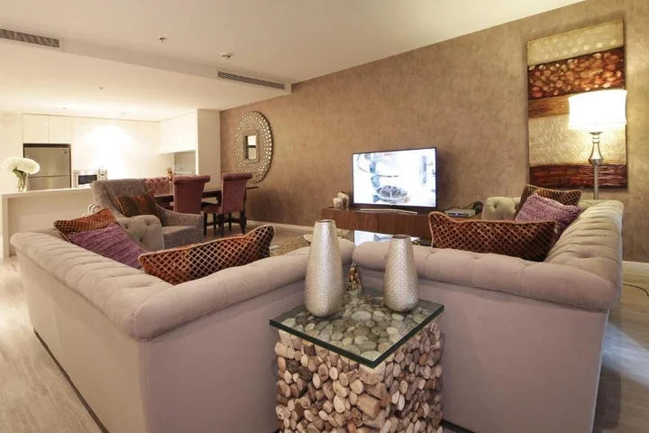 Дубай: Signature Holiday Homes - Luxury 1 Bedroom Apartment D1 Tower Waterfront View
