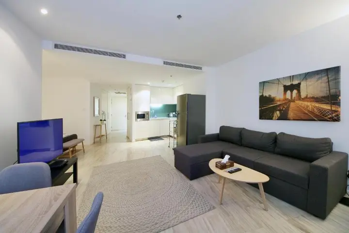 Дубай: Signature Holiday Homes - Luxury 1 Bedroom Apartment D1 Tower Waterfront View