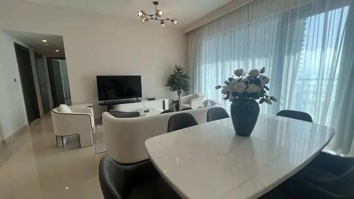 Дубай: Apartments Wonderful 2BR With Balcony Dubai creek Harbour